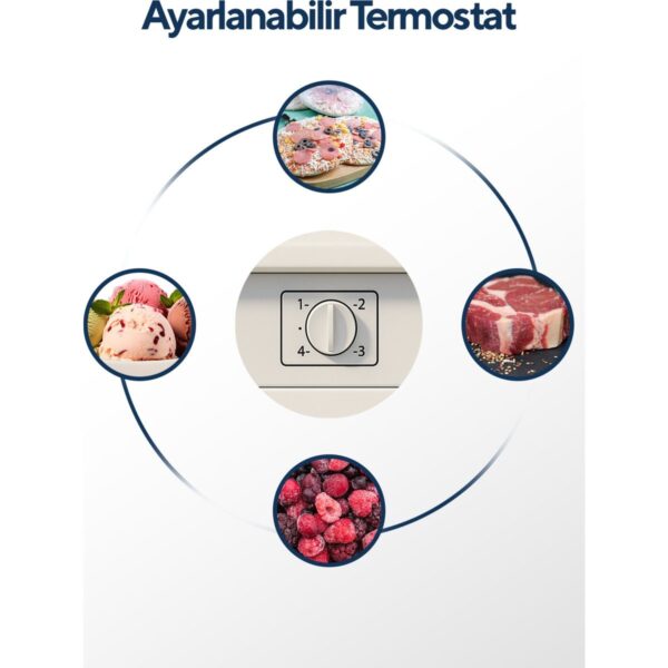 Kumtel 3 Çekmeceli Dikey Derin Dondurucu 88L HFR-100