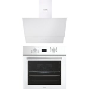 Kumtel Digital Plus 15 Programlı 2'li Beyaz ankastre Set (Fırın-Davlumbaz) HBCV0000B1TEJM