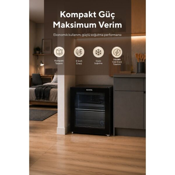 KUMTEL HMB-60 44 L Cam Kapılı Mini Buzdolabı (Minibar)