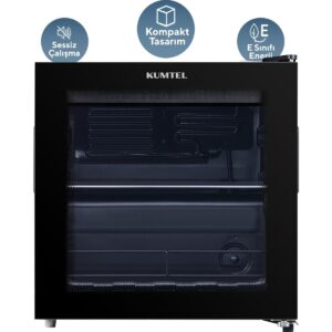 KUMTEL HMB-60 44 L Cam Kapılı Mini Buzdolabı (Minibar) HBCV00007UEBT4