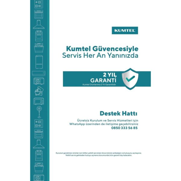KUMTEL HMB-60 44 L Cam Kapılı Mini Buzdolabı (Minibar)