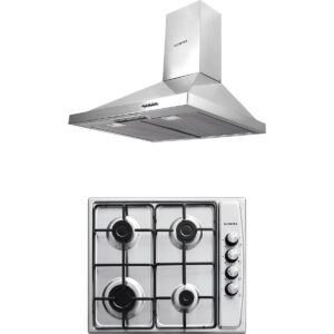 Kumtel Inox Ankastre 2 Li Set Model Ko-410 Bf 4 Gözü Gazlı Ocak ve Piramit Davlumbaz HBCV00002K9PCG
