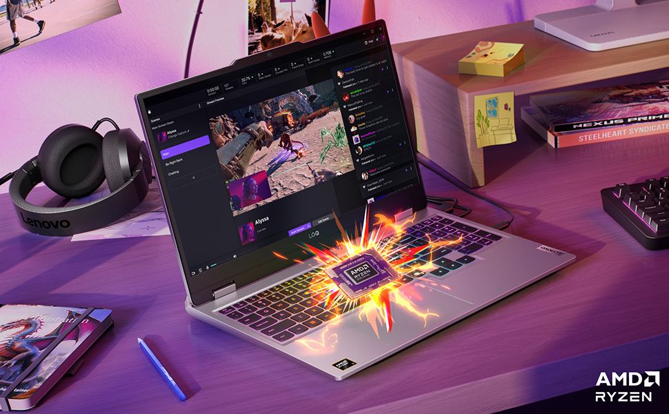 Lenovo LOQ AMD Ryzen 7 250 16GB 512GB SSD RTX5050 Freedos 15.6" FHD Taşınabilir Bilgisayar 83JG008VTR