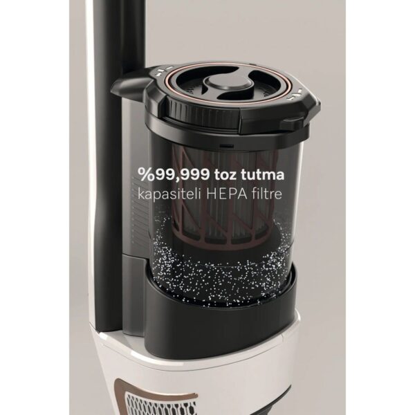 Miele Triflex HX2 Lotus Beyazı – Şarjlı Dik Süpürge