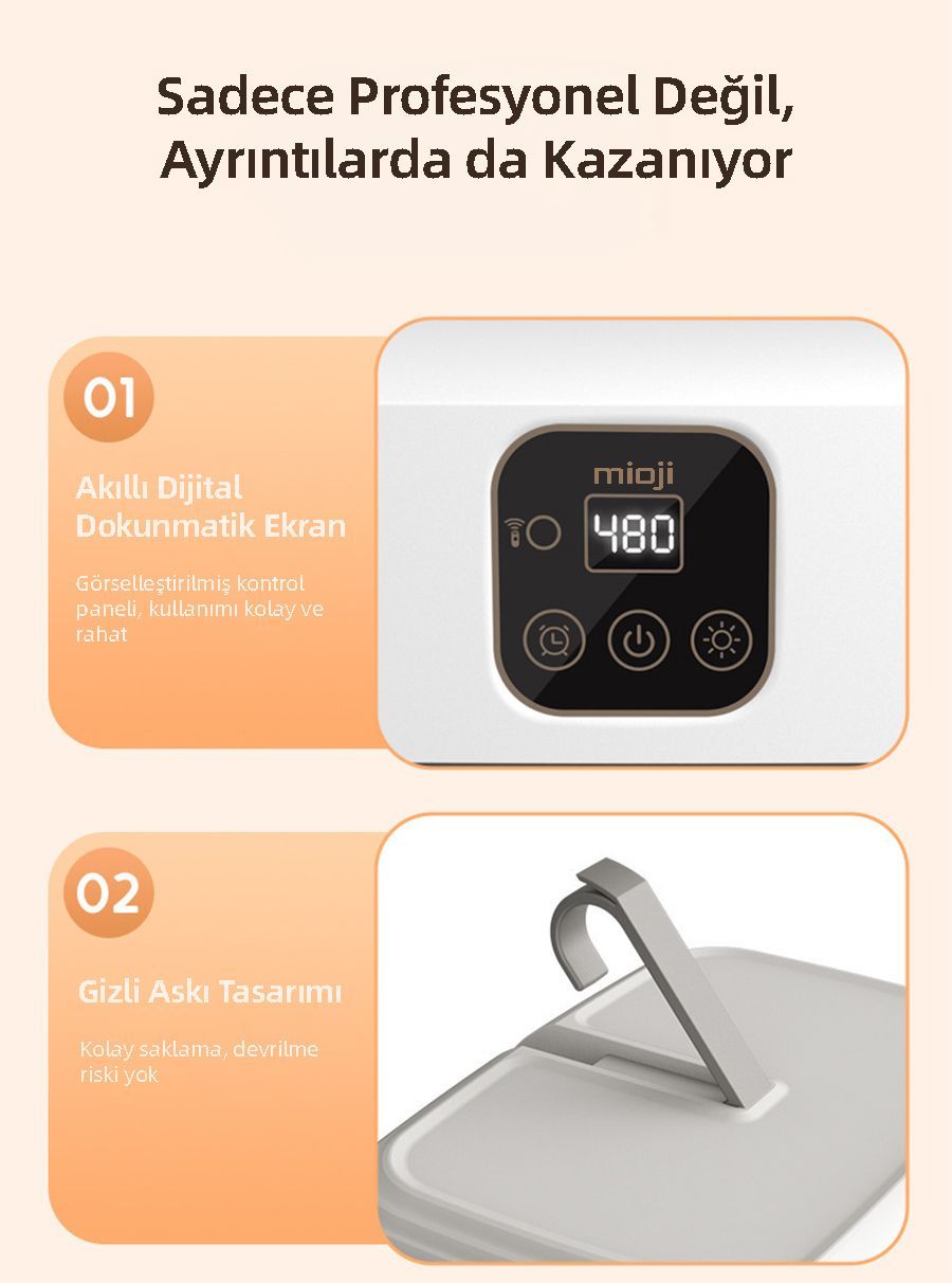 Mioji UV100X Yeni Nesil UV Işıklı Taşınabilir Portatif Askılı Katlanabilir Çamaşır Kurutma Makinesi