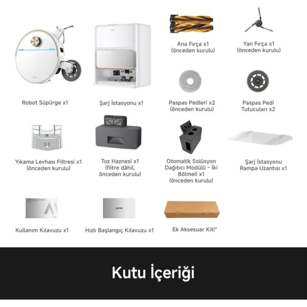 Mova V70 Ultra Complete, 42.000 Pa Emiş Gücü, 17 cm Uzayabilen Maxireachx Mop, 3 Yıl Garanti