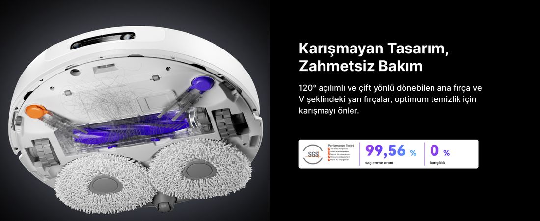 Narwal Freo Z10 Ultra Akıllı Robot Süpürge Gri 18.000PA Emiş Gücü Sert Zemin Kullanımı için