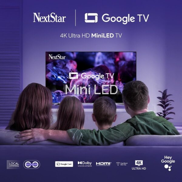 Nextstar YE-65IDWG11 65” 165 Ekran Uydu Alıcılı 4K Ultra HD Google MiniLED TV