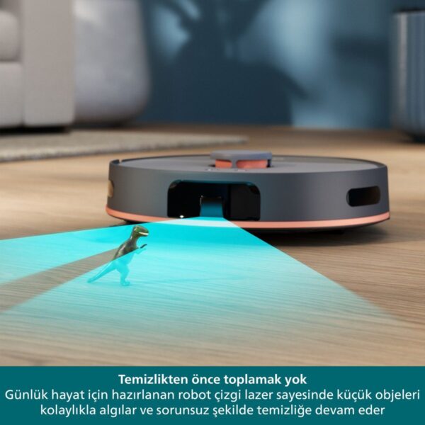 Philips 5000 Serisi Islak Kuru Robot Süpürge, Yüksek Emiş Gücü, Uzun Çalışma Süresi, HomeRun, Otomatik Boşaltma İstasyonu, Gri, XU5100/10