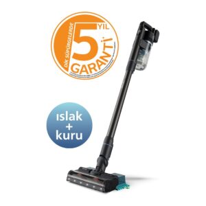 Philips 7000 Serisi Aqua 25.2 V Kablosuz Dik Süpürge, PowerCyclone 12, TriActive Başlık, 80 dk'ya kadar Çalışma, 3 Aşamalı Filtreleme, XC7053/01 HBCV00006T6K5F