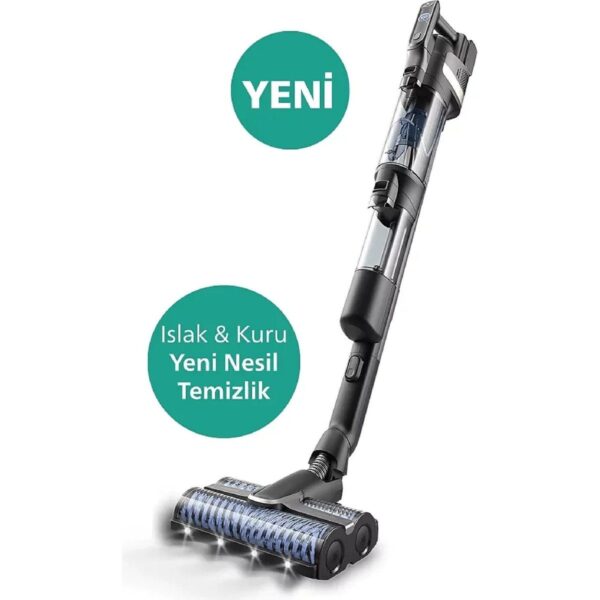 Philips 9000 Serisi AquaTrio Kablosuz Dikey Süpürge, Otomatik Temizleme ve Şarj İstasyonu​, AquaSpin Başlık, PowerCyclone Aqua, XW9463/11