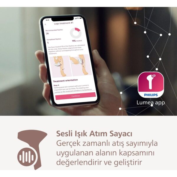 Philips Lumea 9900 Serisi BRI950/02 IPL Tüy Alma, SkinAI Uygulama, Vücut ve Yüz için 2 Başlık, Çanta