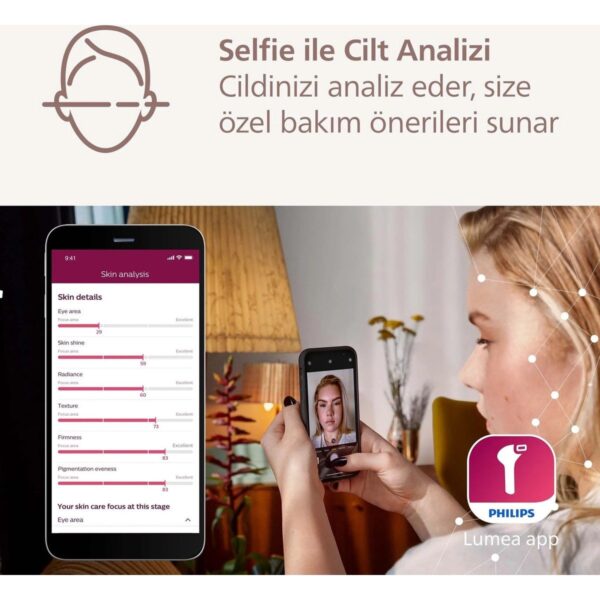 Philips Lumea 9900 Serisi BRI953/01 IPL Tüy Alma, SkinAI Uygulama,Vücut,Yüz ve Bikini,3 Başlık,Çanta