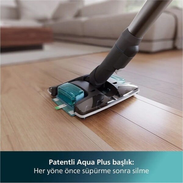 Philips XC8057/01 Aqua Plus 8000 Islak Kuru Dikey Süpürge Güçlü Emiş Teknolojisi ile Altın Renk