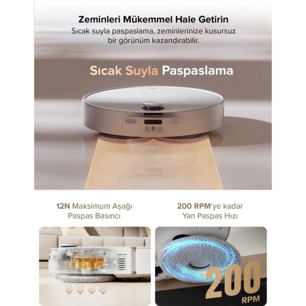 Qrevo Curvx Akılı Robot Süpürge Beyaz