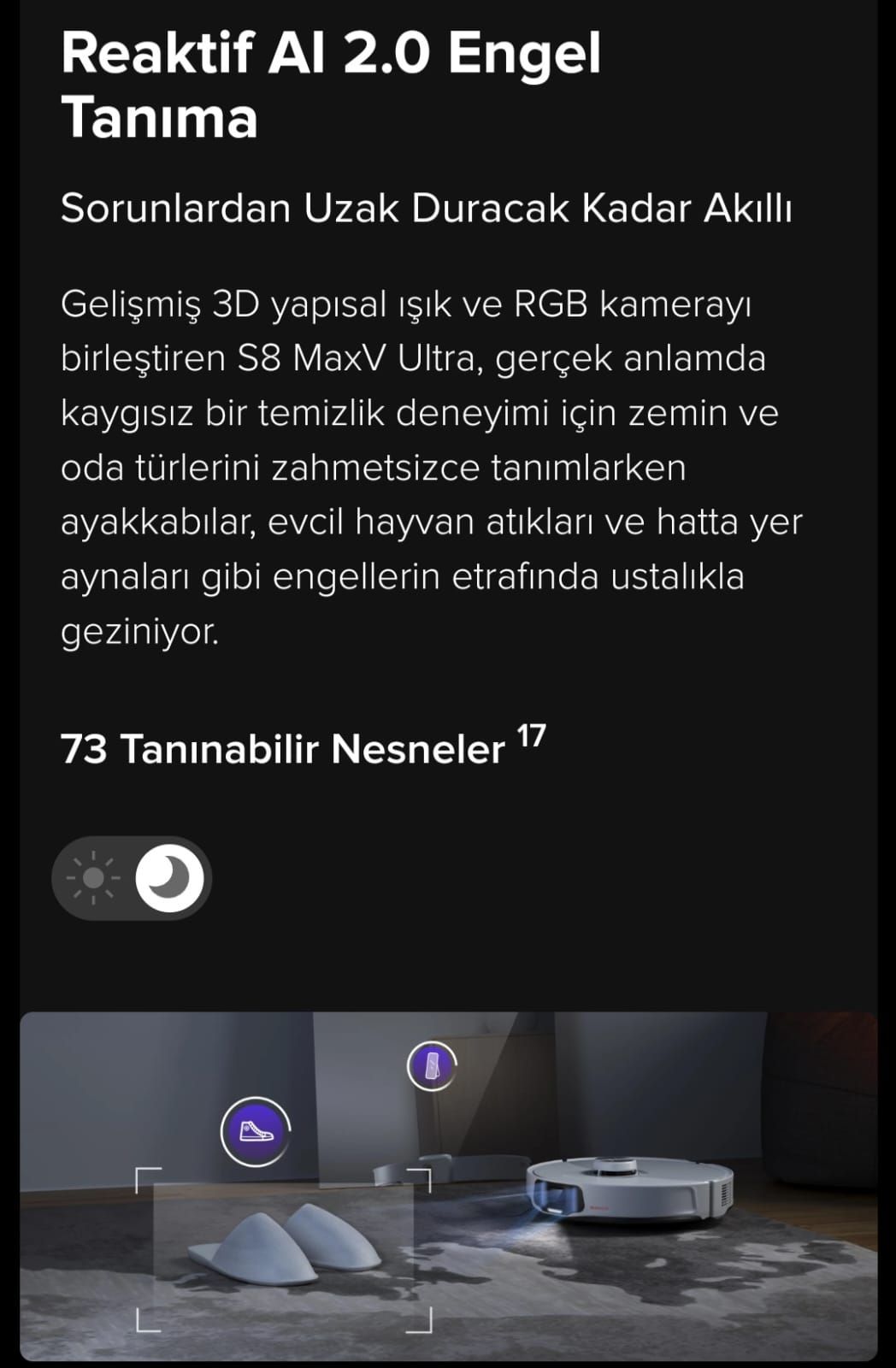 Roborock S8 Maxv Ultra Akıllı Robot Süpürge Beyaz