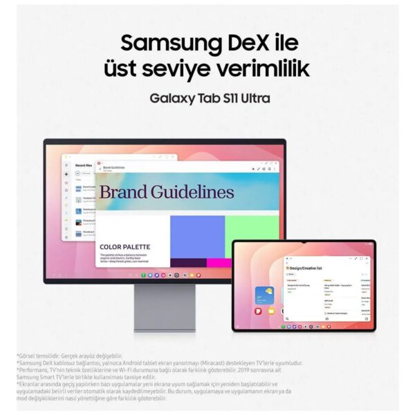 Samsung Galaxy Tab S11 Ultra 14.6″ AMOLED Ekran 12GB RAM 512GB Depolama Android İşletim Sistemi SM-X930