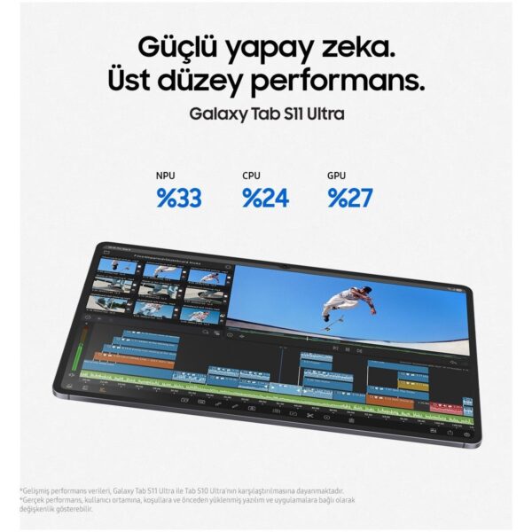 Samsung Galaxy Tab S11 Ultra 14.6″ AMOLED Ekran 12GB RAM 512GB Depolama Android İşletim Sistemi SM-X930