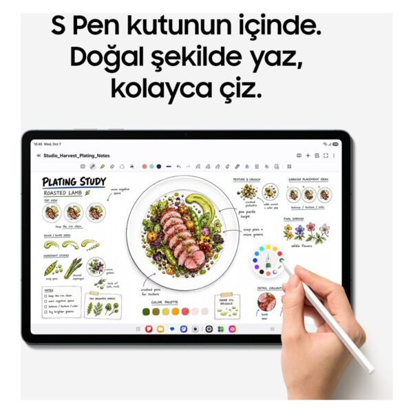 Samsung Galaxy Tab S12+, 12GB RAM, 256GB Depolama Alanı, 12.6 İnç, 120Hz Ekran, WiFi6E,S Pen Dahil