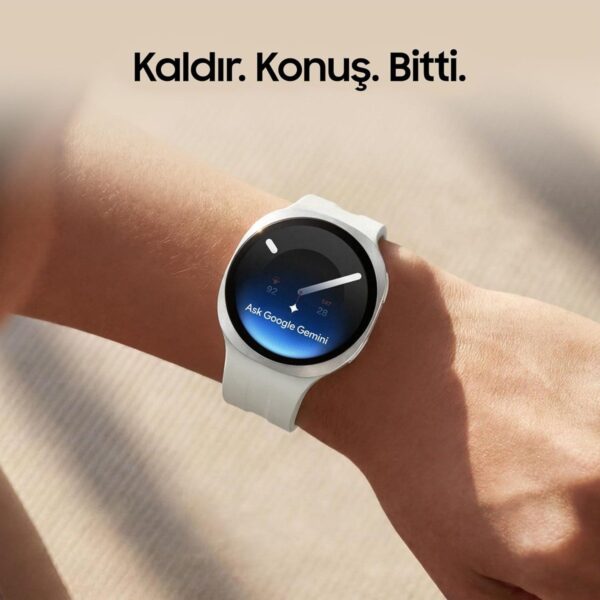 Samsung Galaxy Watch9 Gümüş, 44MM, Bluetooth, Incelik, Konfor, Ikonik Tasarım, Kişiselleştirilmiş Uyku Deneyimi, Sağlık Koçu, 445 Mah Pil, Konuşmak Için Bileğini Kaldır (Samsung Türkiye Versiyonu)