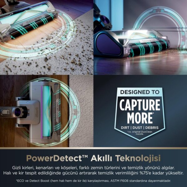 Shark Powerdetect Clean&empty Pet Başlıklı Şarjlı Dikey Süpürge