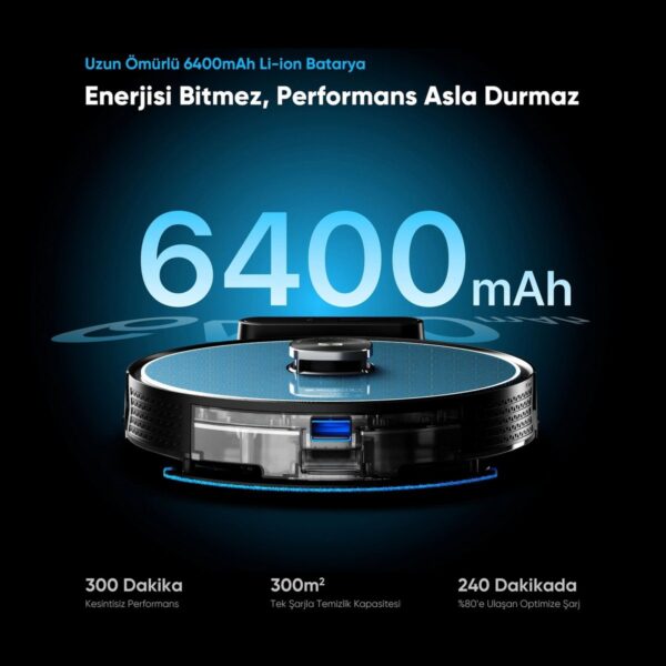 Şımart katya V Akıllı Robot Süpürge 15000PA Güçlü Emiş Gücü 6400MAH Yüksek Batarya