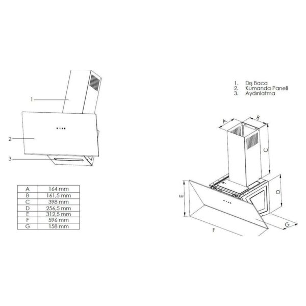 Simfer 0+8 Fonksiyon Trend Mekanik Beyaz Power Turbo 3’lü Ankastre Set (Fırın + Ocak + Davlumbaz)