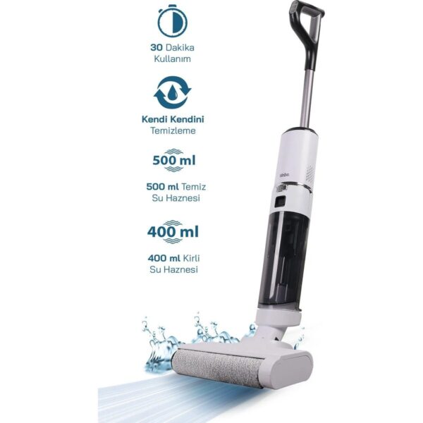 Sinbo Sfc-4106 Beyaz Islak – Kuru Yer Temizleme Makinesi 0.5 lt Toz Haznesi ve Güçlü Emiş Teknolojisi