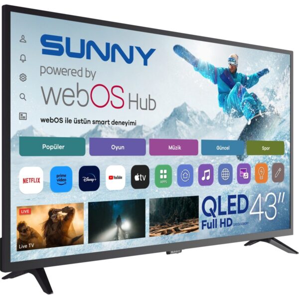 Sunny SN43QAL540 43” 109 Ekran Uydu Alıcılı Full HD webOS QLED TV