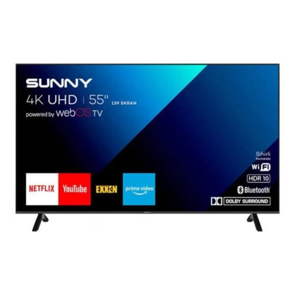 Sunny SN55QMN252 55″ 140 Ekran Uydu Alıcılı 4K Ultra HD webOS Smart QLED TV