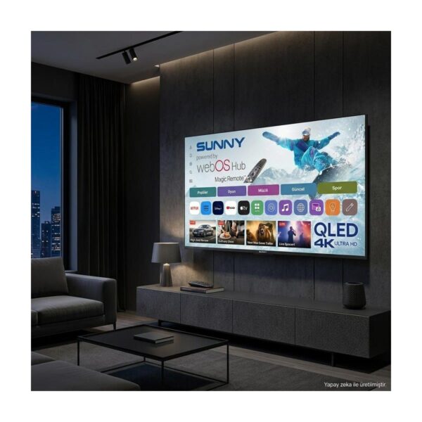 Sunny SN60QLEDM-W02M 60” 152 Ekran Uydu Alıcılı 4K Ultra HD webOS Smart QLED TV