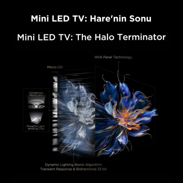 TCL 55Q6C 55″ 139 Ekran Uydu Alıcılı 4K Ultra HD MiniLED Google TV
