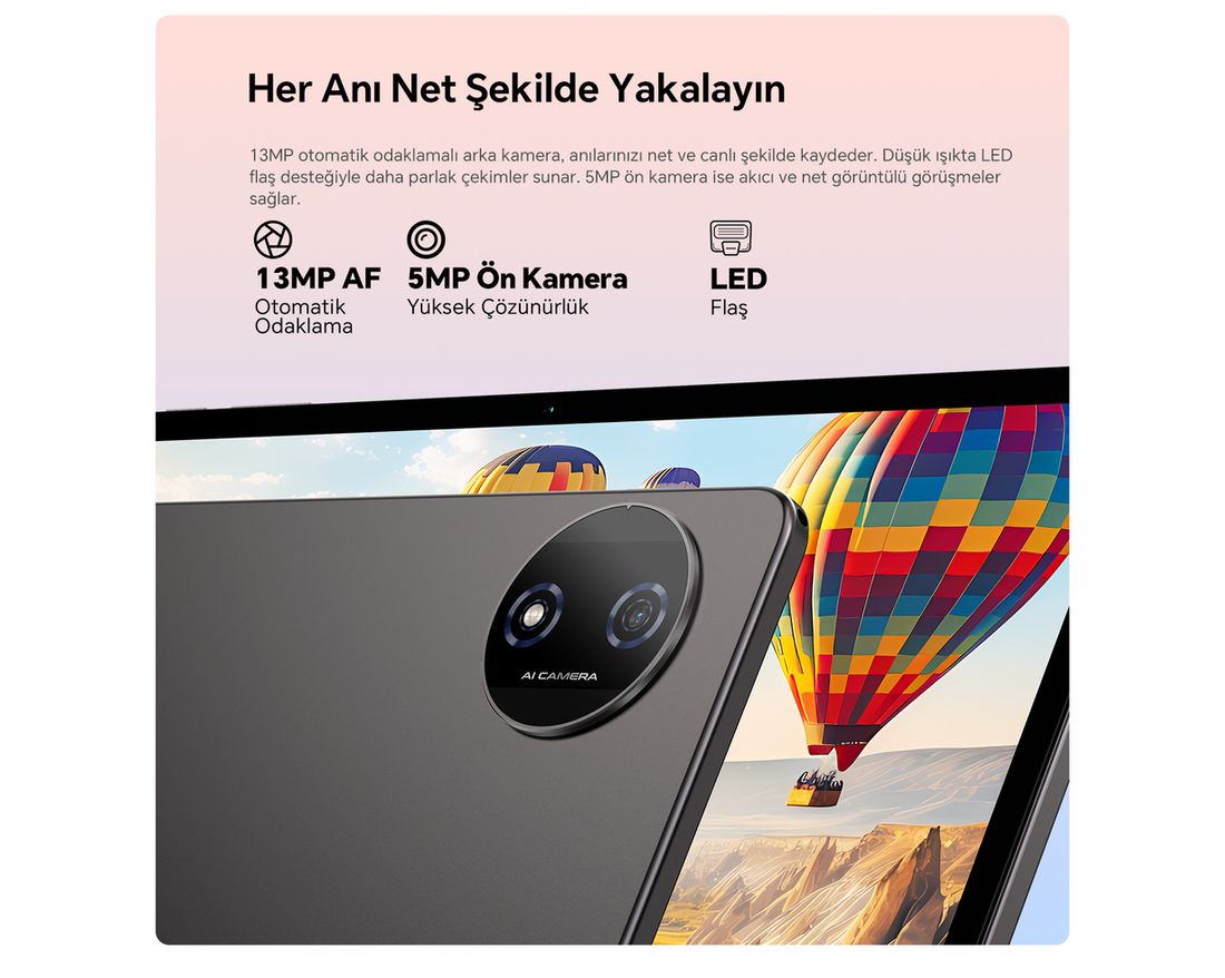 Teclast P50T 4/128 GB 11" Gri Klavye+Kılıf+Kalem