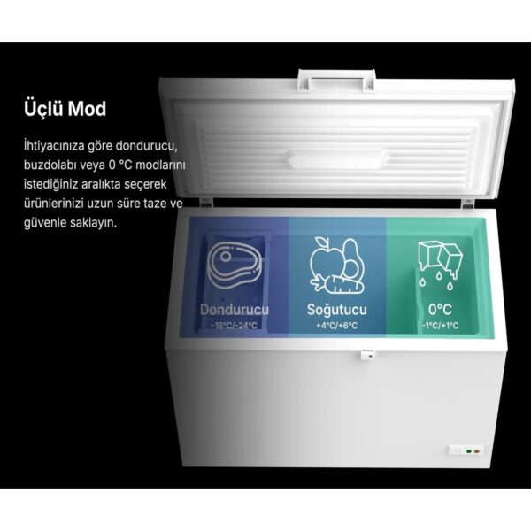 Tecna Tye 1122 Dual Sandık Tipi Derin Dondurucu 120 lt E Enerji Sınıfı Beyaz