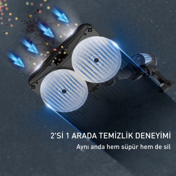 Tefal X-Force Flex 14.80 240 Air Watt Kablosuz Dikey Süpürge Mavi Bükülebilir Boru Özelliği