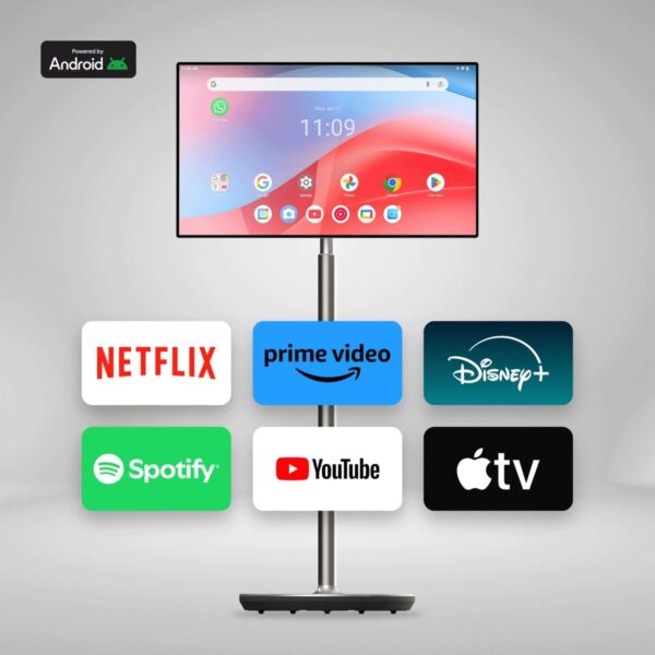 THOMSON Go Plus Taşınabilir Android 32″ 81 Ekran 4K Ultra Hd Dokunmatik, Döndürülebilir, Tekerlekli, Dahili Hoparlörlü Tablet 32UE5M45