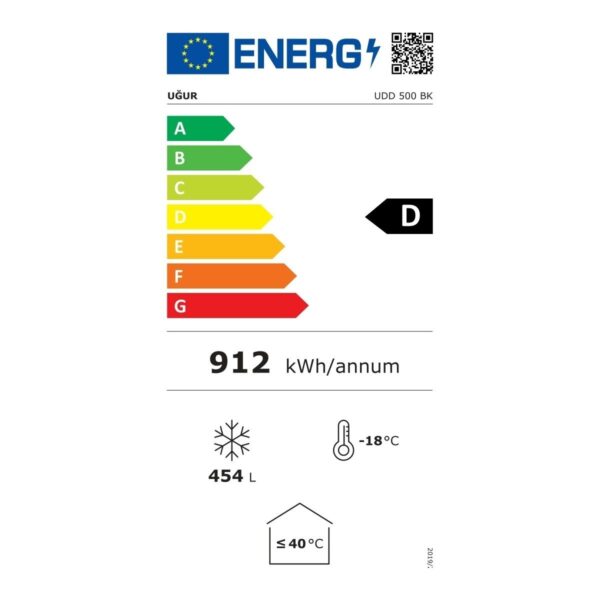 Uğur UDD 500 BK 454 Lt Blok Kapaklı Derin Dondurucu