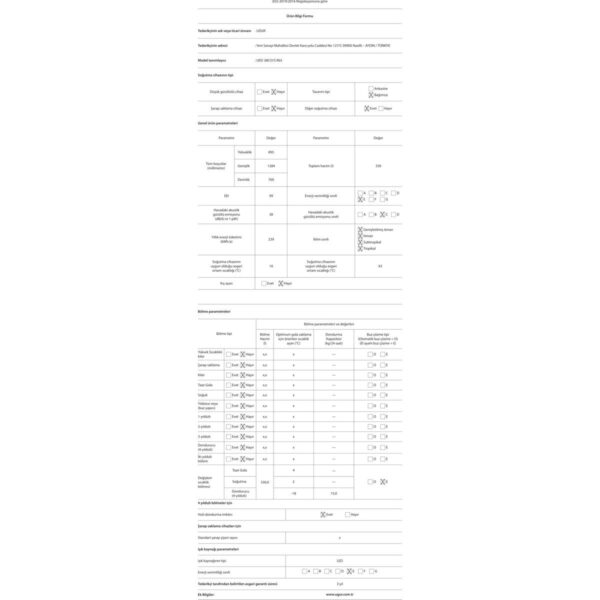 Uğur Ued 380 D/s R65 Sandık Tipi Beyaz Derin Dondurucu