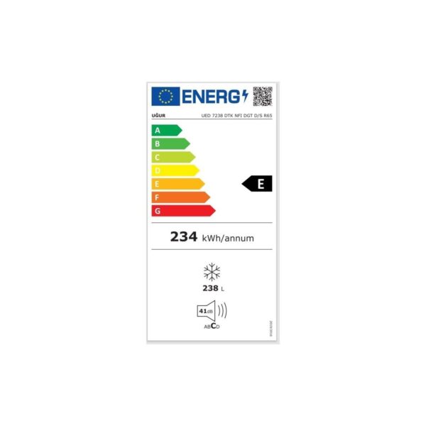 Uğur Ued 7238 Dtk Nfı Dgt D/s R65 No Frost Çekmeceli Inox Derin Dondurucu