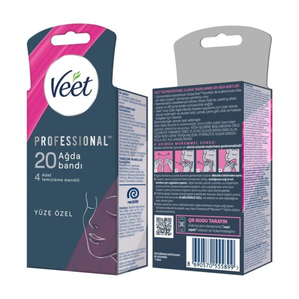 Veet Professional Sir Ağda Bandı Yüz Bölgesi Normal Ciltler 20’li