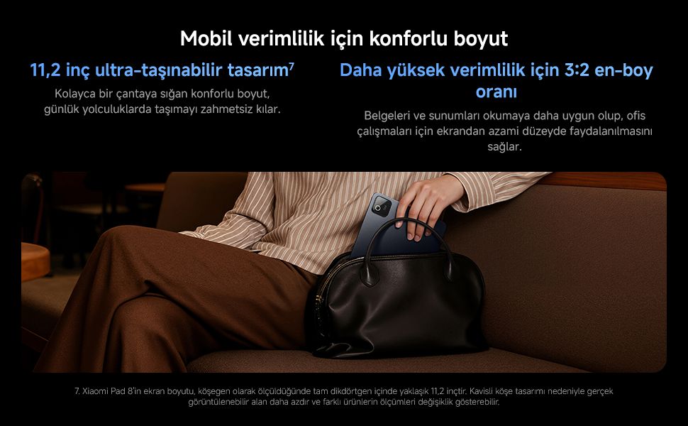 Xiaomi Pad 8 8gb 256 GB Gri Tablet Klavyeli