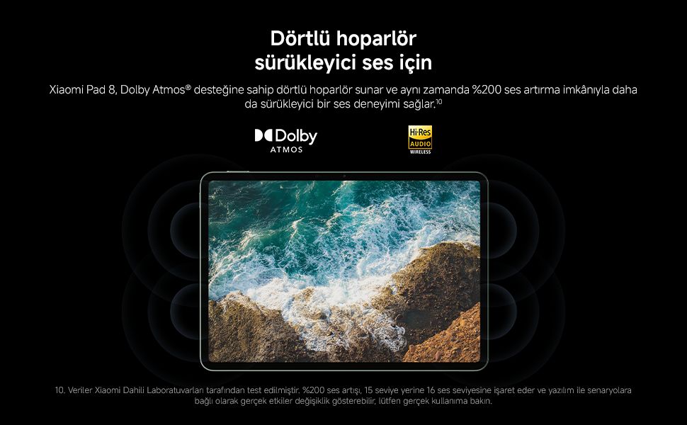 Xiaomi Pad 8 8gb 256 GB Gri Tablet Klavyeli